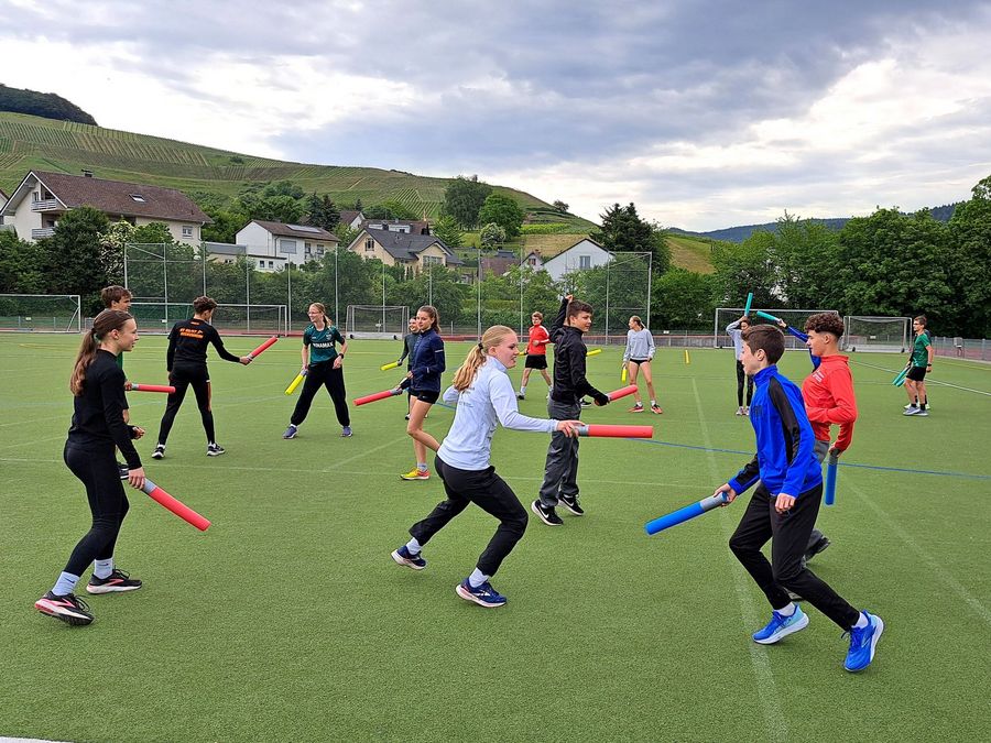 Spaß beim Aufwärmen